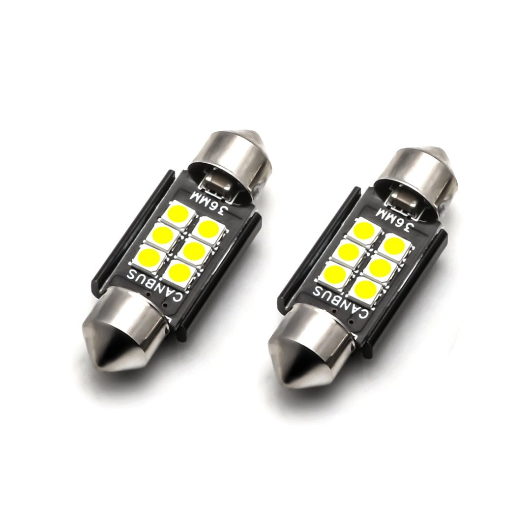 Dome - 39MM LED - CANBUS - 6SMD - Warm wit - 12V - Per stuk Dome - 39MM LED - CANBUS - 6SMD - Warm wit - 12V - Per stuk